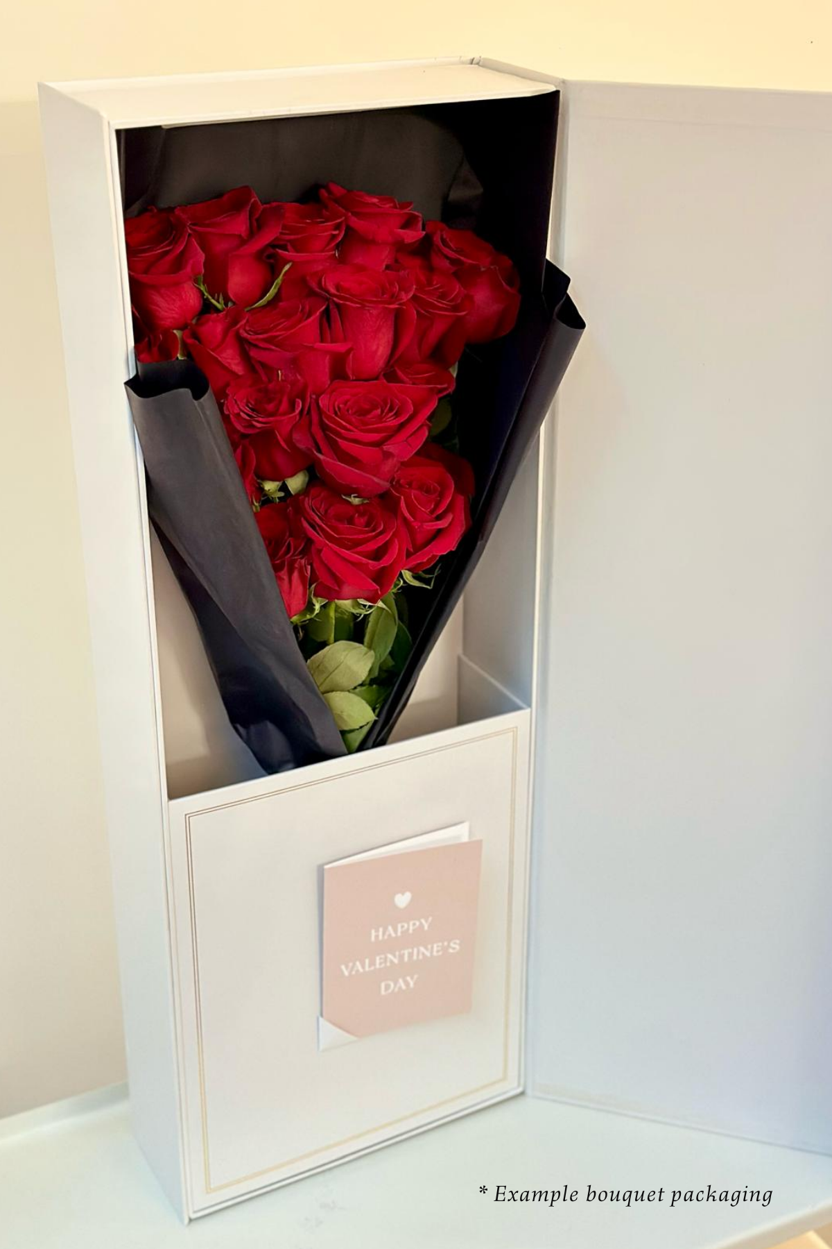 Example bouquet packaging